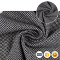 2021 Chinois-Fabrics Custom Modern Knitting Poly Rayon Spandex Knit Jacquard Polyester tissu Robes de rayonne